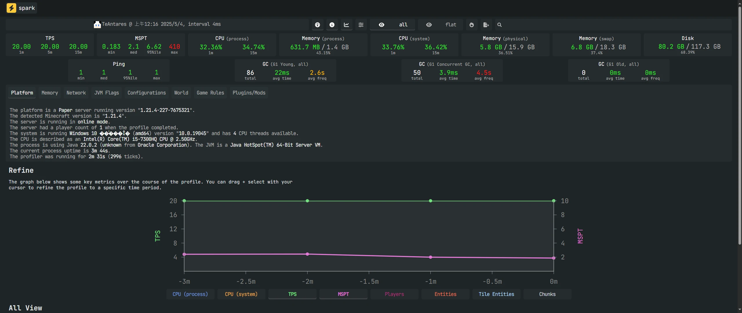 i5-7300HQ 地图加载 1