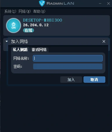 Radmin VPN 加入